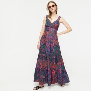NWT J.Crew Maxi Dress in Ratti Scarf Paisley- Sz 2